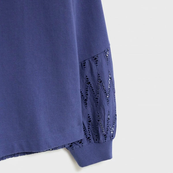 White Stuff Racquel Sweatshirt Top - Mid Blue 2 White Stuff Racquel Sweatshirt Top - Mid Blue