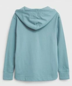 White Stuff Milo Hooded Sweat - Mid Blue