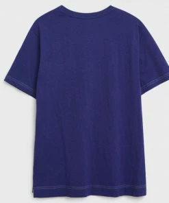 White Stuff Explore Bike Graphic Tee - Cobalt Blue