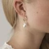 Anni Lu Gertrude Pearl Hoop Earrings