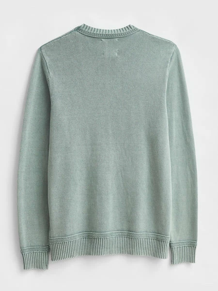 White Stuff Clifton Cotton Crew - Duck Egg Blue 3 White Stuff Clifton Cotton Crew - Duck Egg Blue