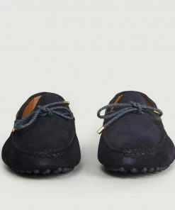 Bobbies Paris Navy Blue Le Reveur Suede Loafers
