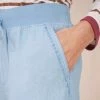 White Stuff Effie Linen Trouser - Light Blue