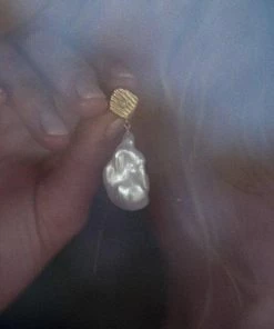 Anni Lu Jet Set Baroque Pearl Earrings