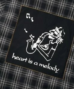 Butter Goods Sobrecamisa Melody Plaid Zip Overshirt Black L-en