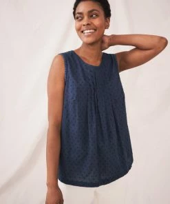 White Stuff Summer Sorbet Vest - Fr Navy