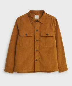 White Stuff Sycamore Cord Shacket - Mid Brown