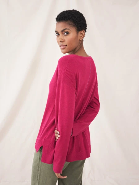 White Stuff Olivia Jumper - Deep Pink 3 White Stuff Olivia Jumper - Deep Pink