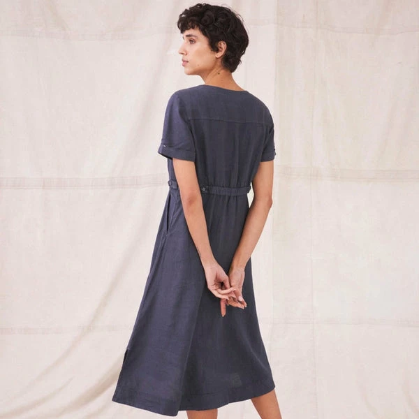 White Stuff Ivy Linen Midi Dress - Dusty Purple 1 White Stuff Ivy Linen Midi Dress - Dusty Purple