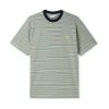 Butter Goods Camiseta Cliff Stripe Tee Sage M-en