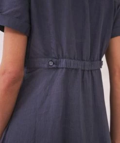 White Stuff Ivy Linen Midi Dress - Dusty Purple