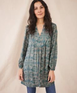 White Stuff Aubree Tunic - Teal Multi