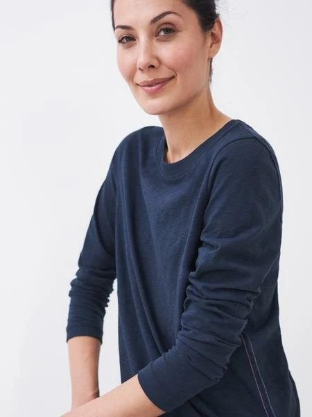 White Stuff Cassie Crew Tee Dark Navy 2 White Stuff Cassie Crew Tee Dark Navy