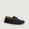 Bobbies Paris Navy Blue Le Reveur Suede Loafers