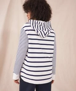 White Stuff Milo Hooded Sweat - Natural Multi