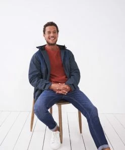 White Stuff Ramble Waterproof Jacket - Mid Blue