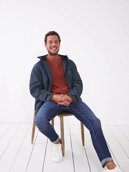 White Stuff Ramble Waterproof Jacket - Mid Blue 2 White Stuff Ramble Waterproof Jacket - Mid Blue