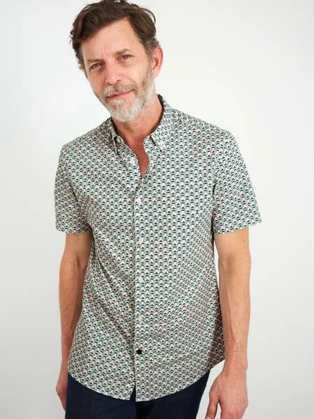 White Stuff Geo Boat Print Shirt 3 White Stuff Geo Boat Print Shirt