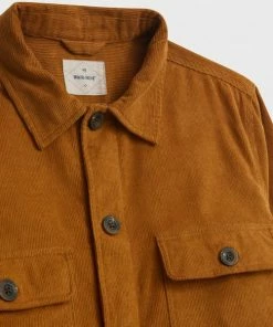 White Stuff Sycamore Cord Shacket - Mid Brown