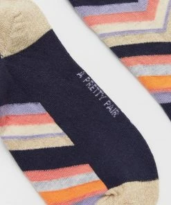 White Stuff Evelyn Chevron Textured Socks