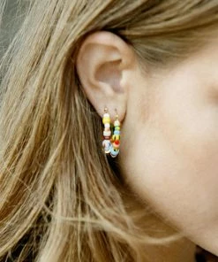 Anni Lu Sunny Alaia Hoop Earrings