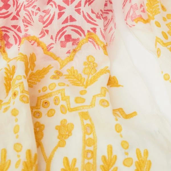 White Stuff Tangier Embroidered Print Scarf 1 White Stuff Tangier Embroidered Print Scarf