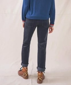 White Stuff Brooke Straight Cord Trousers - Dark Grey