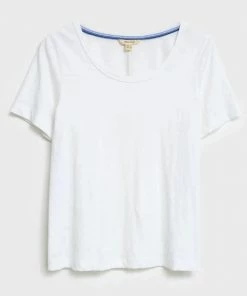 White Stuff Ezra Scoop Neck Tee - Brilliant White