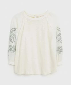 White Stuff Monica Jersey Top - White Multi