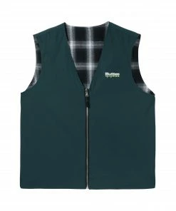 Butter Goods Chaleco Shadow Plaid Reversible Vest L