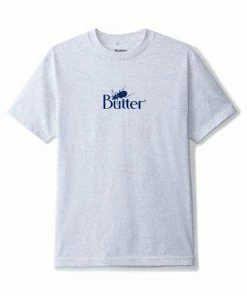 Butter Goods Bug Classic Logo T Shirt Ash Grey