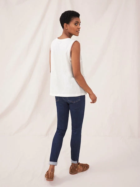 White Stuff Summer Sorbet Vest - Brilliant White 3 White Stuff Summer Sorbet Vest - Brilliant White