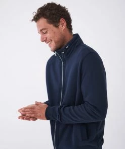 White Stuff Owen Zip Through - Dark Navy