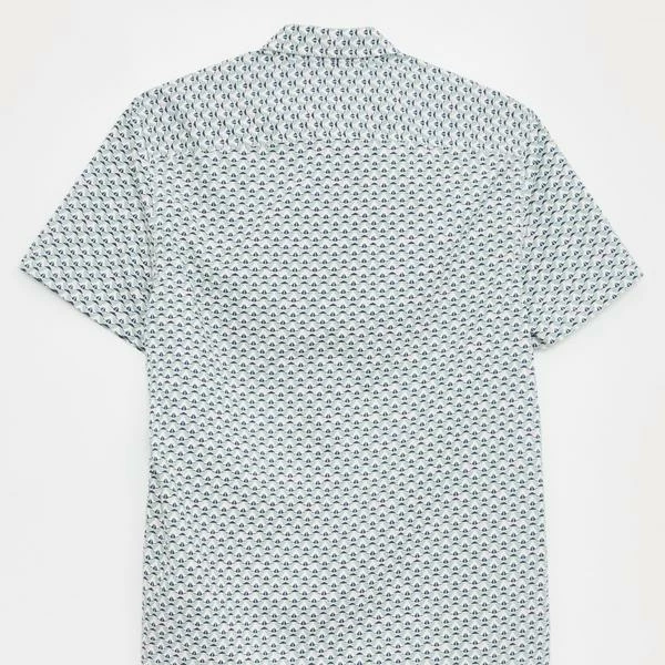 White Stuff Geo Boat Print Shirt 2 White Stuff Geo Boat Print Shirt