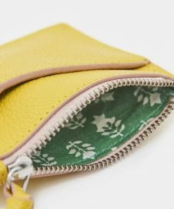 White Stuff Slogan Cardholder Yellow