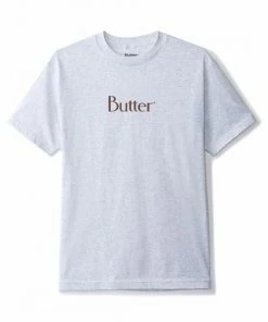 Butter Goods Classic Logo T Shirt Ash Grey