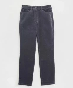 White Stuff Brooke Straight Cord Trousers - Dark Grey