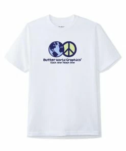 Butter Goods World Peace T Shirt White