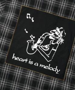 Butter Goods Sobrecamisa Melody Plaid Zip Overshirt Black L