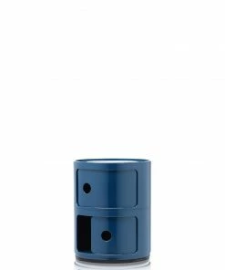 Kartell Blue Two Door Componibili Cabinet 7 Kartell Blue Two Door Componibili Cabinet