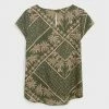 White Stuff Kia Organic Cotton Top - Green Multi