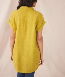 White Stuff Bantu Linen Tunic - Mid Chart