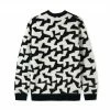 Butter Goods Mohair Knit Sweater Black White L