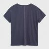 White Stuff Voop Neck Linen Tee - Dusty Purple