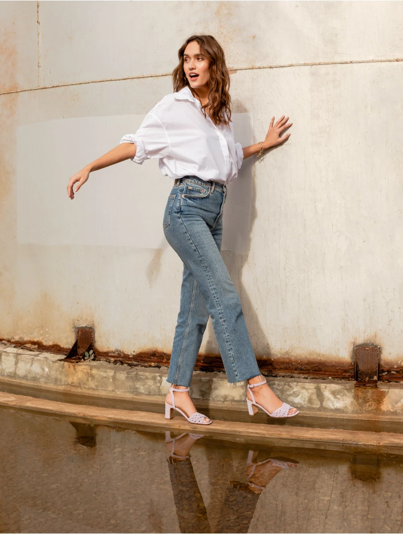 Bobbies Paris Livia Sorbet Lavender Ledersandaletten 4 Bobbies Paris Livia Sorbet Lavender Ledersandaletten