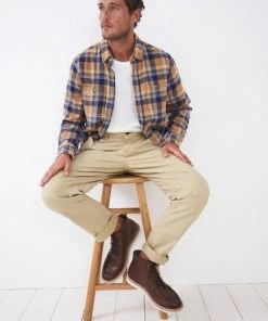 White Stuff Sutton Organic Chino Trousers - Light Natural