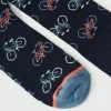 White Stuff Bike Sock - Navy Multi