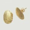 Anni Lu Gold Shell Earrings