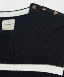 White Stuff Bretton Button Shoulder Crew Jumper - Dark Navy 10 White Stuff Bretton Button Shoulder Crew Jumper - Dark Navy