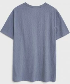 White Stuff Geo Fish Graphic T-Shirt - Blue Pr